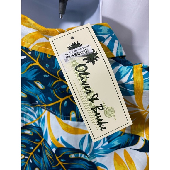 Oliver & Burke Hawaiian Shirt Tropical Island  Button Down Shirt XL - Picture 8 of 11